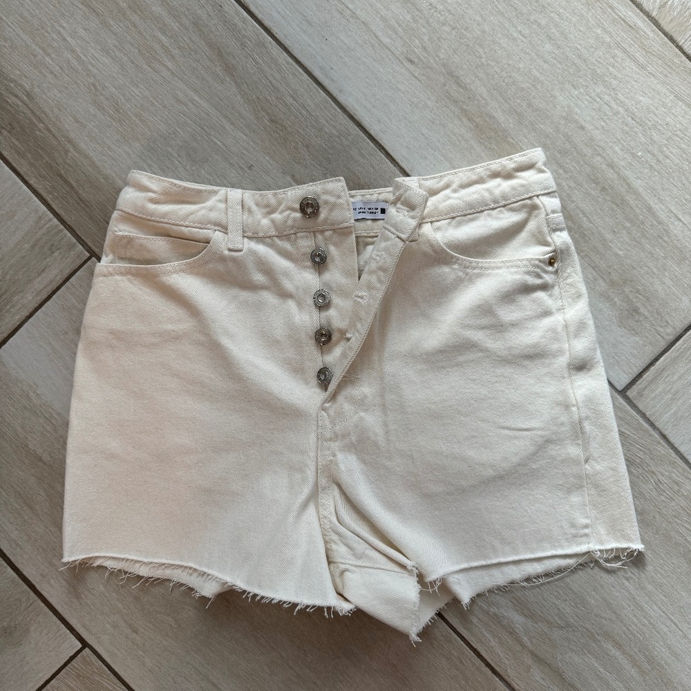 Zara High Wasted Denim Shorts
